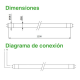 Tubo T8 CRISTAL 1200 mm (18 W) Fuente Interna